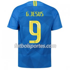 Camisetas Brasil G.Gesus 9 Segunda Equipacion Mundial 2018